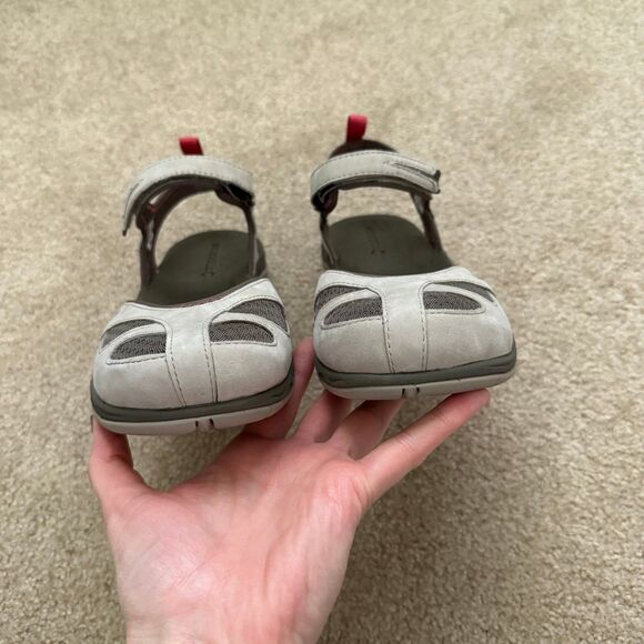 Merrell Siren Wrap Q2 Sandals Womens 9 Aluminum Gray Mary Jane Slingback Hiking - Picture 7 of 10